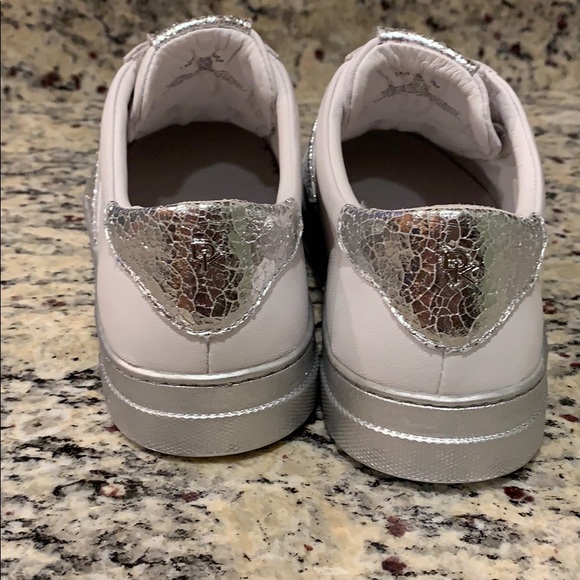Donna Karan Metallic Pull-On Sneakers - Picture 3 of 8